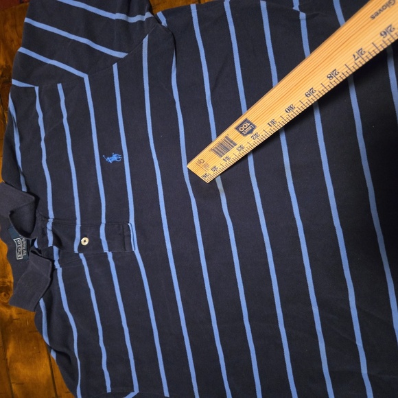 POLO RALPH LAUREN Men’s BLUE POLO SHIRT SIZE L, Nice Looking! Classic and Classy - Picture 5 of 9